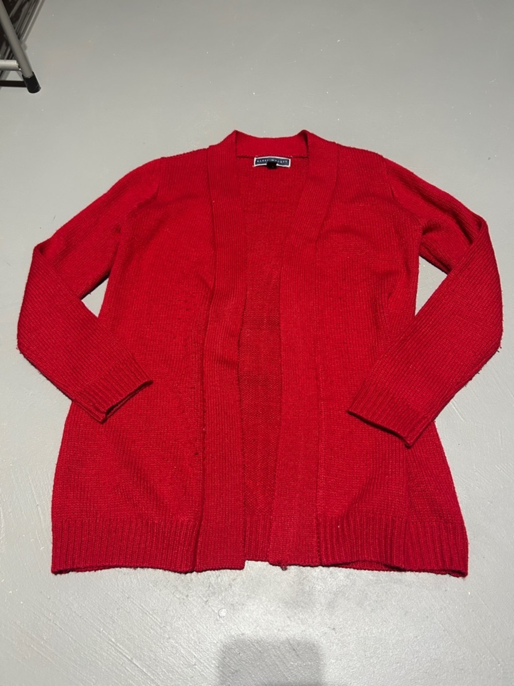 Karen Scott Red Knit Cardigan Sweater (Women’s XS)